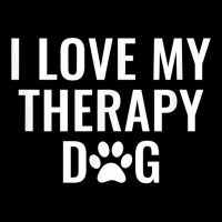 I Love My Therapy Dog T Shirt Adjustable Cap | Artistshot