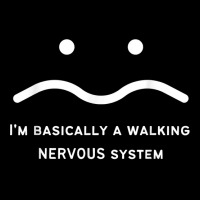 I'm Basically A Walking Funny Sarcastic Humorous Anxiety T Shirt Maternity Scoop Neck T-shirt | Artistshot