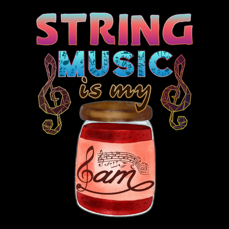 String Music Is My Jam Cropped Hoodie by JEFFREYHTHRASHER | Artistshot