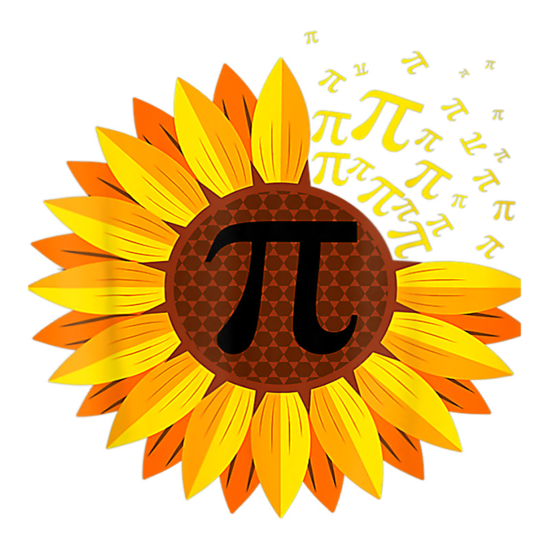 Pi Day Sunflower Pi Number Symbol Math Themed Science Stainless Steel Water Bottle By