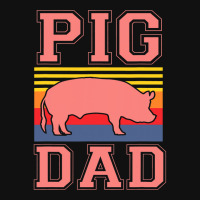 Pig Dad Cute Farmer Hog Lover Farm For Boys Men Retro Graphic T-shirt | Artistshot