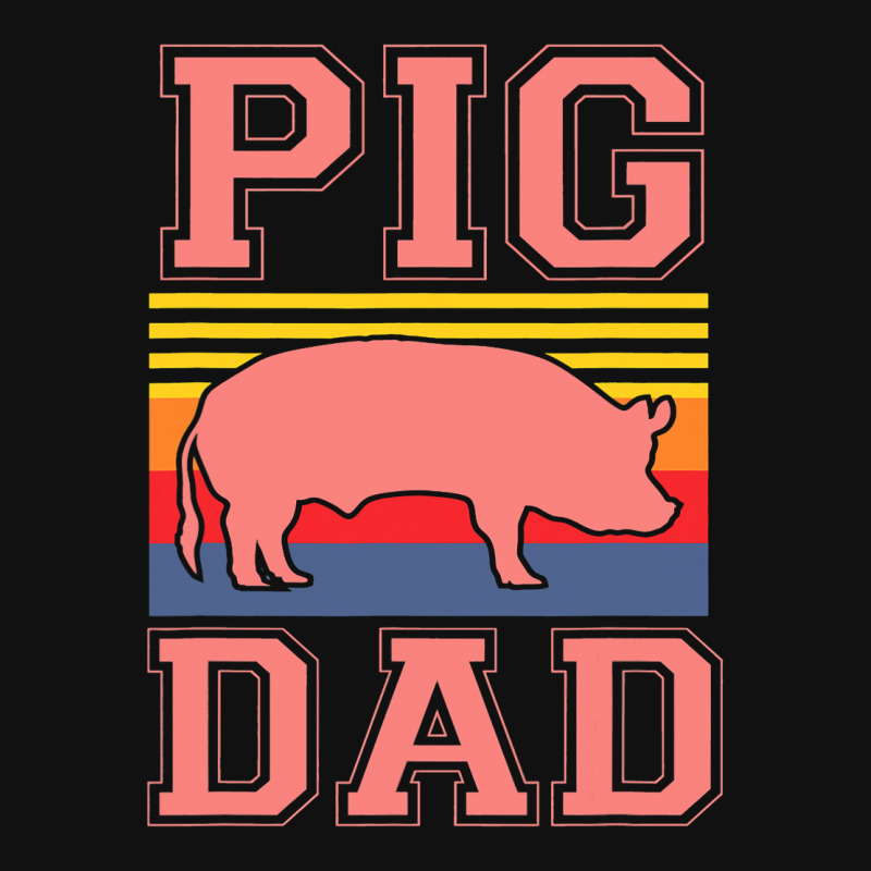 Pig Dad Cute Farmer Hog Lover Farm For Boys Men Retro Graphic T-shirt | Artistshot