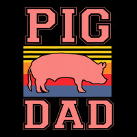 Pig Dad Cute Farmer Hog Lover Farm For Boys Men Retro Long Sleeve Shirts | Artistshot