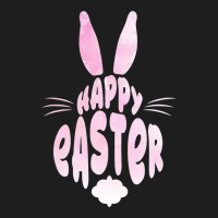 Pink Happy Easter Rabbit Bunny Ears Easter Egg Hunt Sunday Classic T-shirt | Artistshot