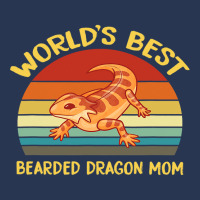 Vintage Worlds Best Bearded Dragon Mom Ladies Denim Jacket | Artistshot