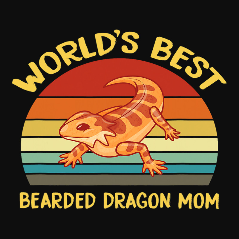 Vintage Worlds Best Bearded Dragon Mom Crop Top by MELISSABISHOP | Artistshot