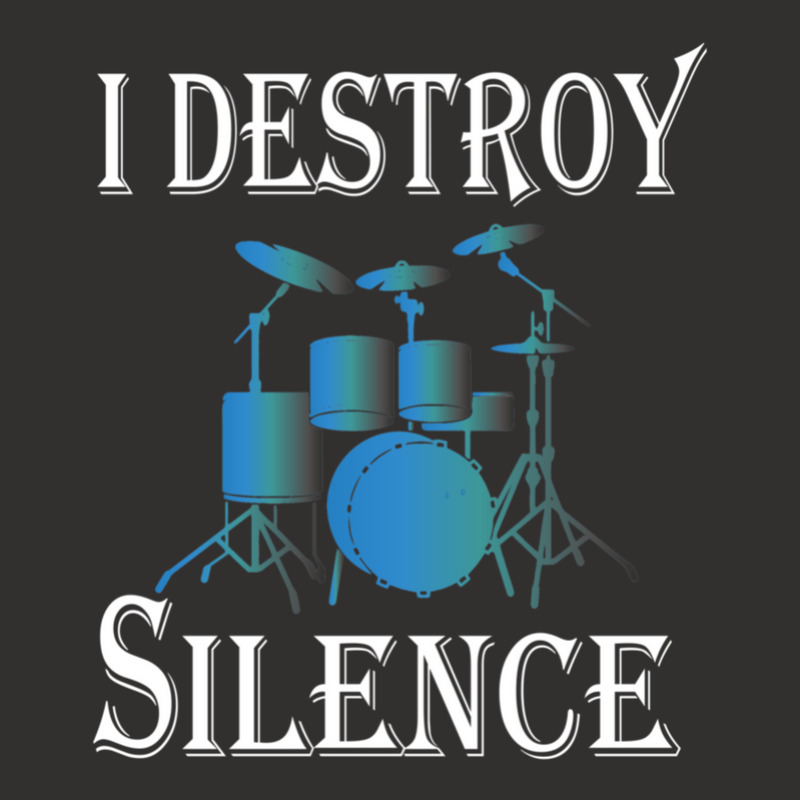 I Destroy Silence  Drummer Gift 1 Champion Hoodie by TawnyaSueEmerson | Artistshot