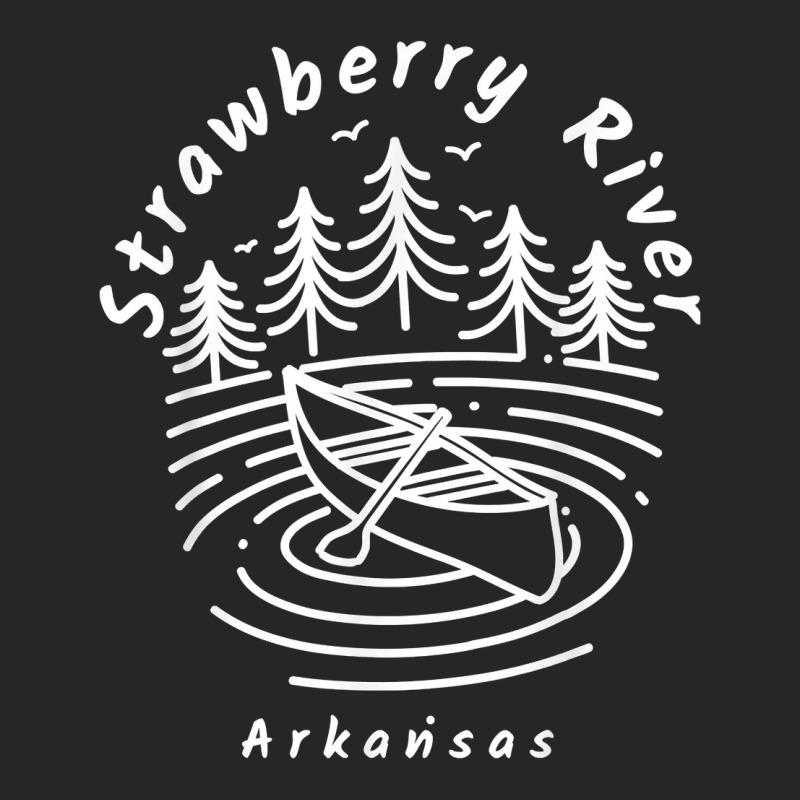 Strawberry River Arkansas T Shirt Ladies Fitted T-Shirt by delredske | Artistshot