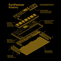 Synthesizer Anatomy Of A Synth For Electronic Musician Maternity Scoop Neck T-shirt | Artistshot