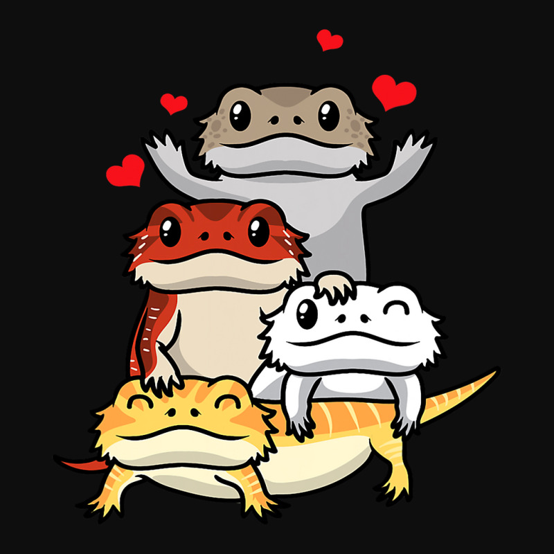 Pogona Bearded Dragon In Kawaii Style Reptiles Lizard Crop Top by XAVIERESPREE | Artistshot