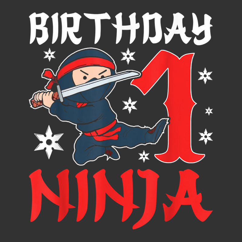 Little Ninja Kid One Years Old Boy 1st Natal Birthday Party T Shirt Baby Bodysuit by latodorjnb | Artistshot