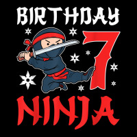 Little Ninja Kid Seven Years Old 7th Natal Birthday Party T Shirt Pocket T-shirt | Artistshot