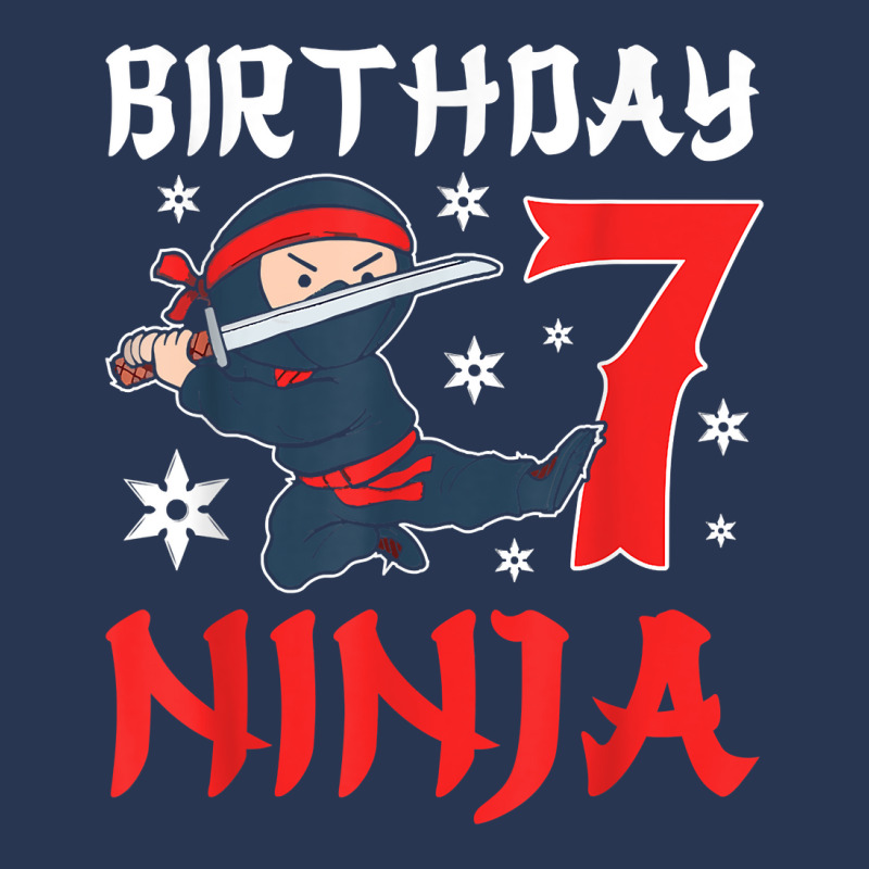 Little Ninja Kid Seven Years Old 7th Natal Birthday Party T Shirt Men Denim Jacket by latodorjnb | Artistshot