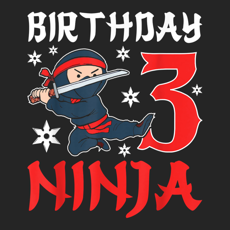 Little Ninja Kid Three Years Old 3rd Natal Birthday Party T Shirt Unisex Hoodie by latodorjnb | Artistshot