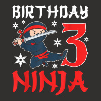 Little Ninja Kid Three Years Old 3rd Natal Birthday Party T Shirt Champion Hoodie | Artistshot