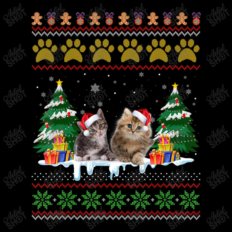 Cat Christmas Ugly Sweater Santa Hat For Cat Lover Adjustable Cap by namnguyen | Artistshot