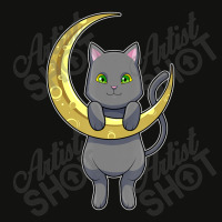 Cat Night Moon Scorecard Crop Tee | Artistshot