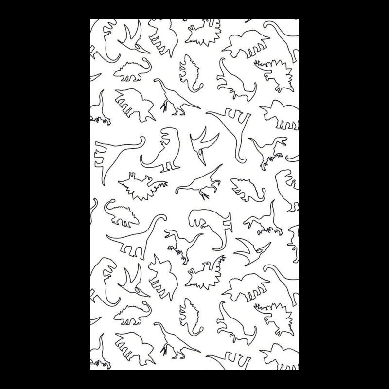 Dinosaur Pattern Outline Pocket T-Shirt by Slackftg | Artistshot