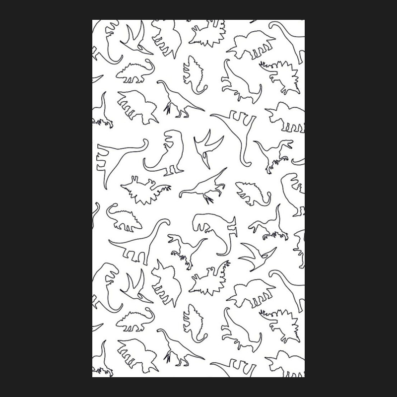 Dinosaur Pattern Outline Classic T-shirt by Slackftg | Artistshot