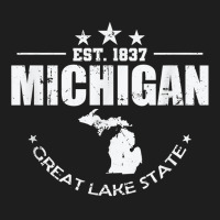 Michigan Est. 1837 Great Lake State Usa T Shirt Classic T-shirt | Artistshot