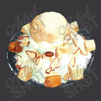 Korean Shaved Ice Bingsu ,korean Almond Vanilla Bingsu Ice Cream Ladies Curvy T-shirt | Artistshot