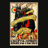 Death To World Imperialism Soviet Propaganda Scorecard Crop Tee | Artistshot