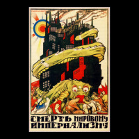 Death To World Imperialism Soviet Propaganda Cropped Sweater | Artistshot