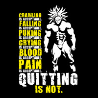 Quitting Is Not Acceptable   Anime Gym Motivational 3 Men's Long Sleeve Pajama Set | Artistshot