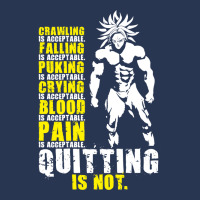 Quitting Is Not Acceptable   Anime Gym Motivational 3 Men Denim Jacket | Artistshot