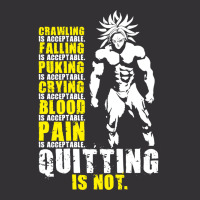 Quitting Is Not Acceptable   Anime Gym Motivational 3 Vintage Hoodie And Short Set | Artistshot