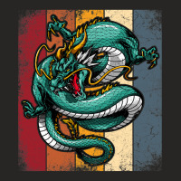 Retro Dragon Shirt Vintage Imagine Chinese Dragon Believer 1 Ladies Fitted T-shirt | Artistshot