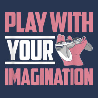 Play With Your Imagination Video Game Player Gaming Gamer T Shirt Men Denim Jacket | Artistshot