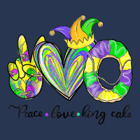 Peace Love King Cake Mardi Gras Tshirt Men Women Kids T Shirt Men Denim Jacket | Artistshot