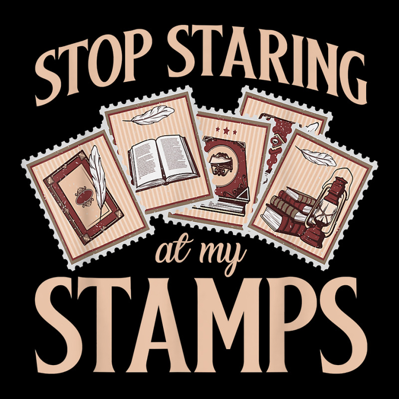 Philately Stop Staring My Stamps Stamp Collector Philatelist T Shirt Cropped Sweater by annalfreddr3 | Artistshot