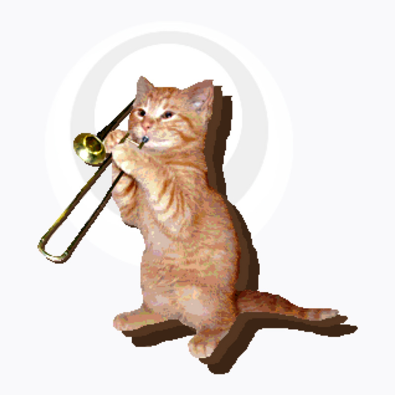 Trombone Cat T-shirt | Artistshot