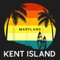 Retro Kent Island Beach Vintage Surf Palm 70s Venice T Shirt Classic T-shirt | Artistshot