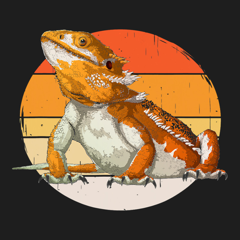 Retro Vintage Bearded Dragon Lizard Reptile Herpetologist Classic T-shirt by XAVIERESPREE | Artistshot