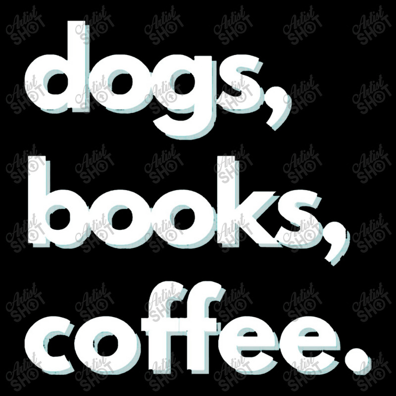 Dogs  Dogs, Books, Coffee Design Men's 3/4 Sleeve Pajama Set | Artistshot