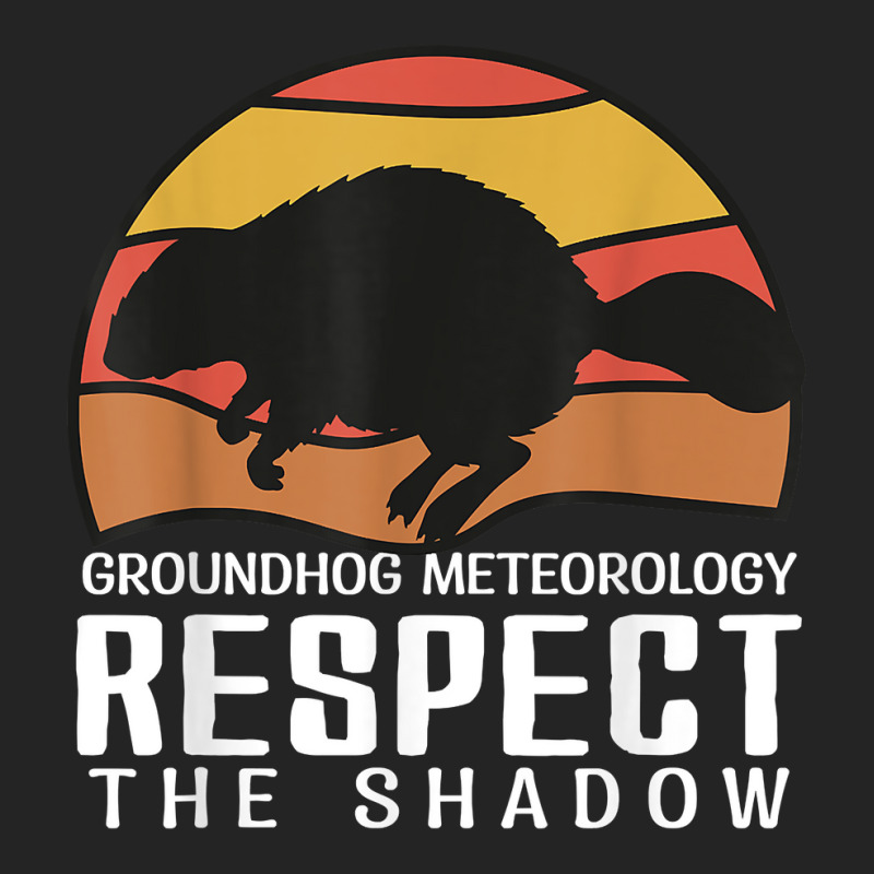 Vintage Groundhog Meteorology Respect Funny Groundhog Mom T Shirt 3/4 Sleeve Shirt | Artistshot