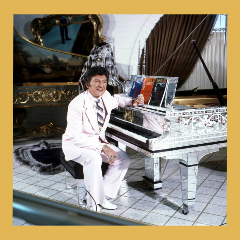 Liberace At The Piano Vintage Hoodie And Short Set | Artistshot