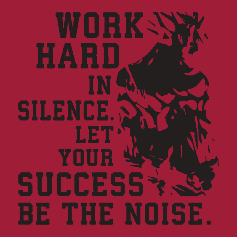 Work Hard In Silence   Anime Gym Motivational 1 Ladies Polo Shirt by freerkvandat | Artistshot