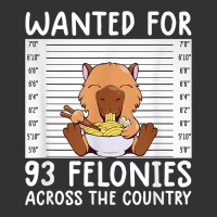 Wanted For 93 Felonies Shirt Funny Capybara Tee Rodent Quote T Shirt Vintage Hoodie | Artistshot