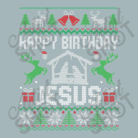 Christmas Outfit Happy Birthday Jesus Holiday Ugly Sweater Unisex Sherpa-lined Denim Jacket | Artistshot