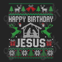 Christmas Outfit Happy Birthday Jesus Holiday Ugly Sweater 3/4 Sleeve Shirt | Artistshot