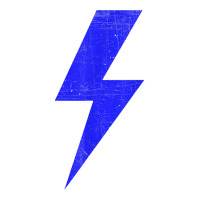 Retro Distressed Lightning Blue Bolt T Shirt Youth Tee | Artistshot