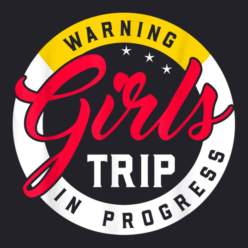 Warning Girls Trip In Progress Weekend Party Vacation T Shirt Unisex Sherpa-lined Denim Jacket | Artistshot