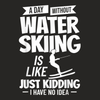 Water Skiing Boat Beginner Board Skier Waterski Trainer T Shirt Ladies Fitted T-shirt | Artistshot