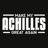 Womens Make My Achilles Great Again Funny Tendon Heel Recovery V Neck Scorecard Crop Tee | Artistshot