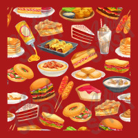 Many Types Of Food ,assorted Food Pattern Adjustable Cap | Artistshot