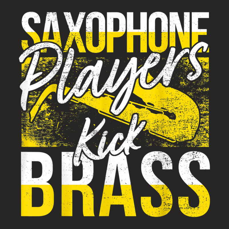 Saxophone Player Pun Brass Instrument Saxist T Shirt Ladies Fitted T-Shirt by prix5d5gosson | Artistshot